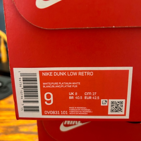 Nike dunk retro OG platinum grey - Picture 3 of 5